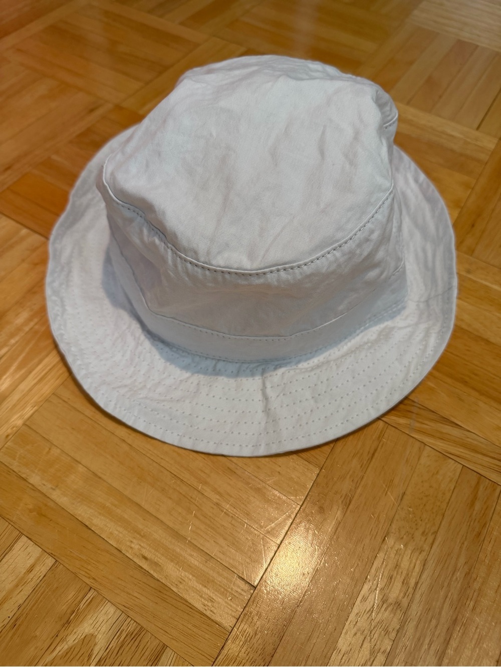 James Perse White Bucket Hat L/XL Made in USA Cotton
